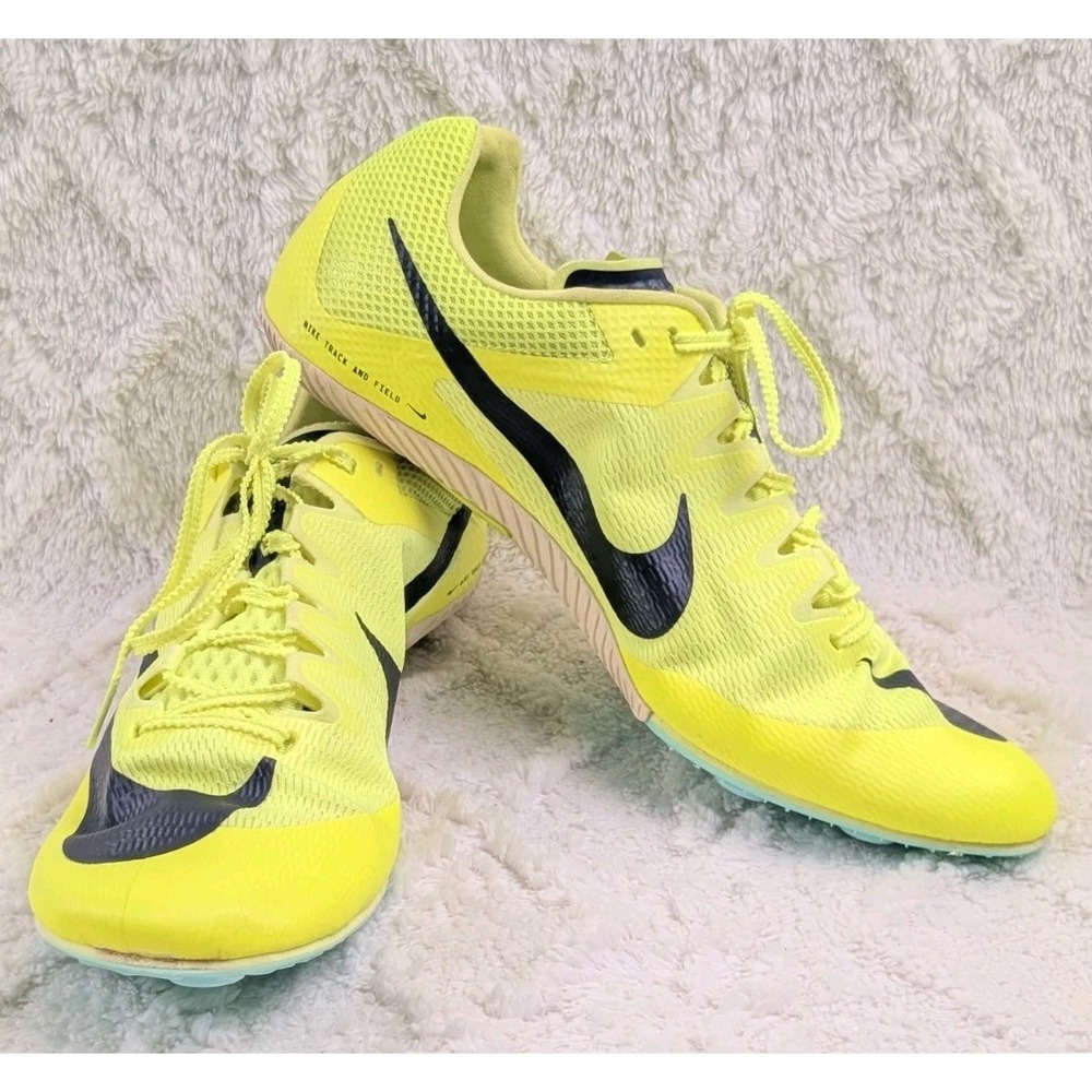 Nike Zoom Rival Sprint Track Spikes Mens 13 Volt Cave Purple DC8753-700.